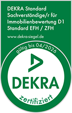 Dekra zertifizierter Sachverständiger für Immobilienbewertung D1